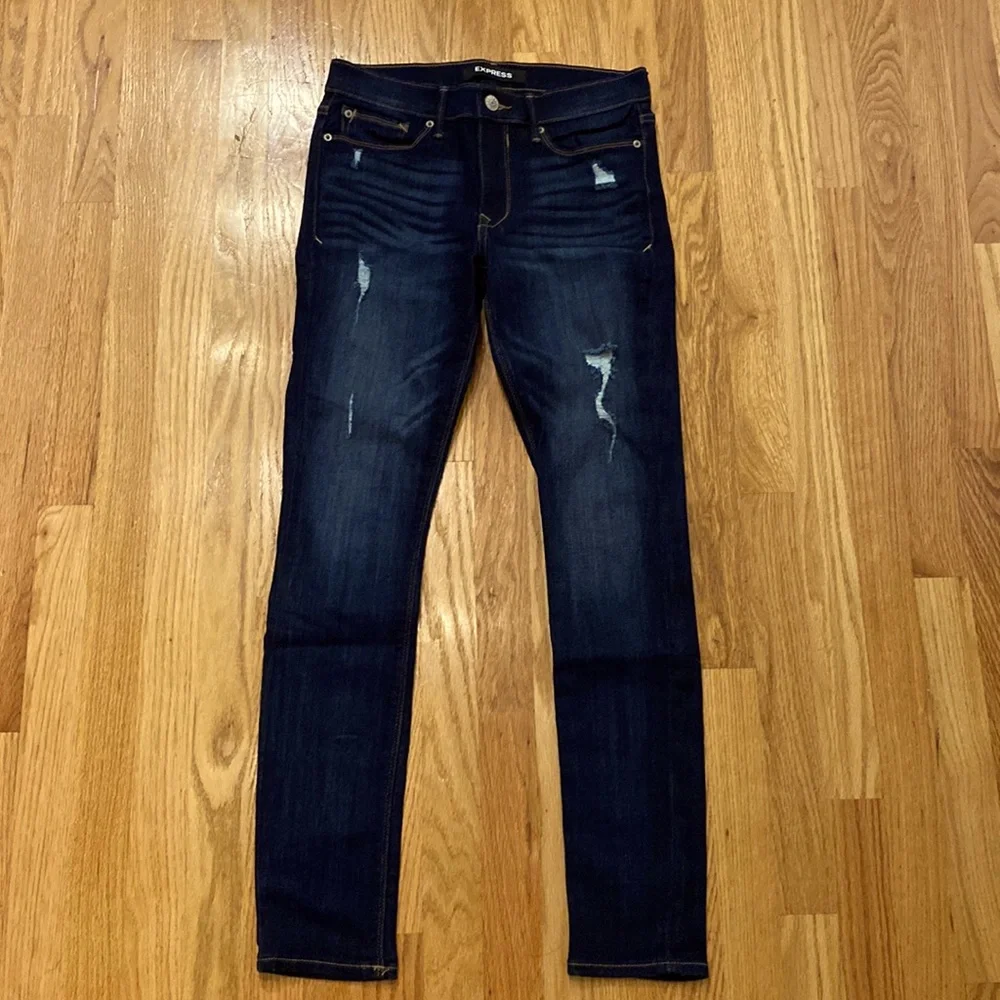 Express Mid Rise Stretch Legging Style Skinny Jeans